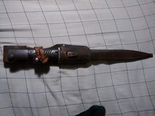 K98 Bayonet given to me by us army vet, bring back from  North Africa