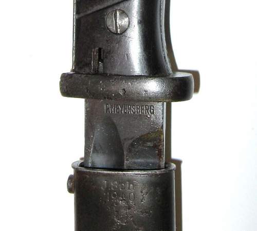 P.Weyersberg 1939 K98 Bayonet