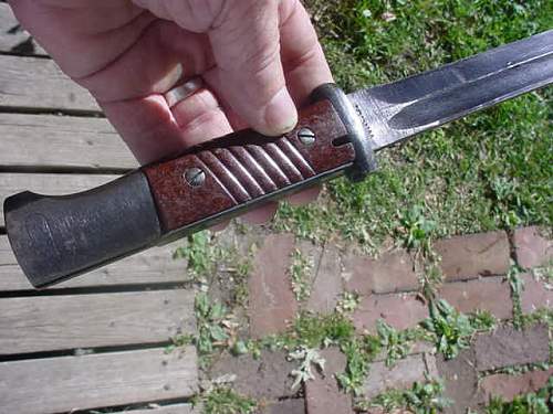 WW2 WKC k98 bayonet not numbered,commercial?