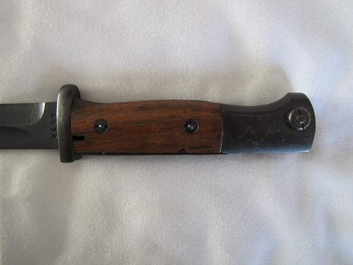 1943 K98 Bayonet (matching numbers with frog)