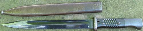 K98 Bayonet 1942 E &amp; F Horster With Bring Back Papers