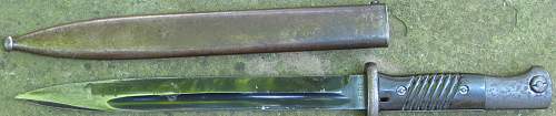 K98 Bayonet 1942 E &amp; F Horster With Bring Back Papers