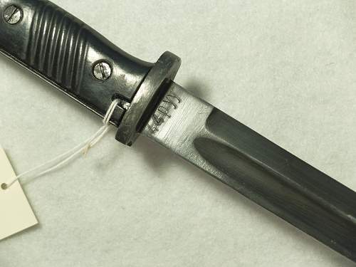 Late war K98 bayonet Query