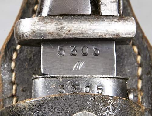 98K bayonet w/ double markings on handle
