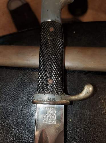 Etched K98 bayonet