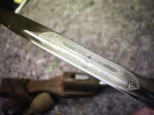 Fake k98 etched dress bayonet?