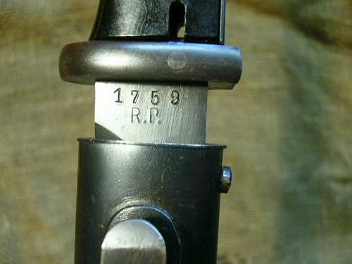 Reichspost Schutz marked bayonet authenticity