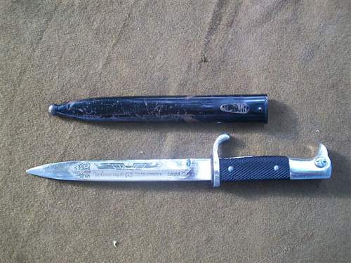 German Engraved Dress Bayonet