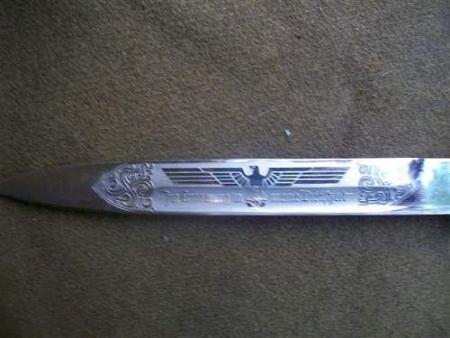 German Engraved Dress Bayonet