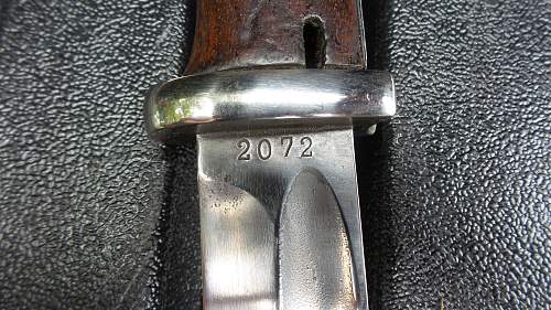 K98 Deutschland bayonet