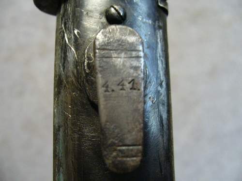 Number on Bayonet Crossguard