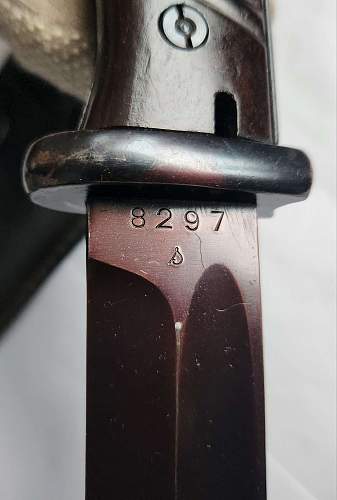 1940 E u F Horister matching numbered bayonet
