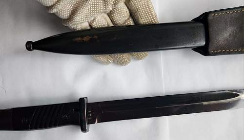 1940 E u F Horister matching numbered bayonet