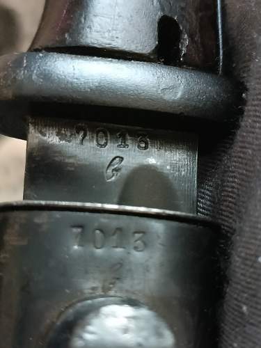 bayonet k98  strange numbering