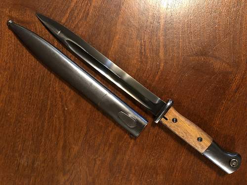 WW2 German Behoerden Export 84/98 III Bayonet Police Polizei Contract?