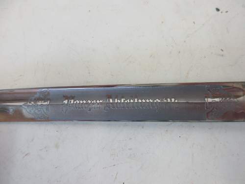 Help with etched bayonet