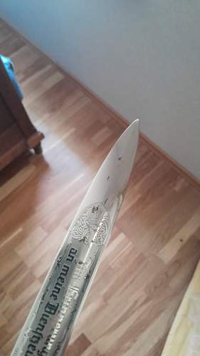 KS98 Puma, an engraving on the blade