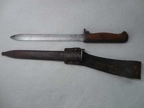 Unknown Bayonet and a Short Dress Bayonet