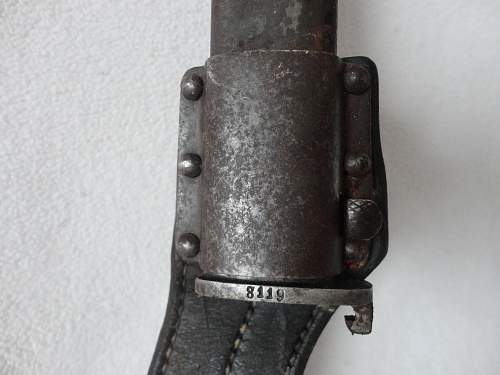 Unknown Bayonet and a Short Dress Bayonet