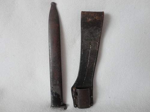 Unknown Bayonet and a Short Dress Bayonet