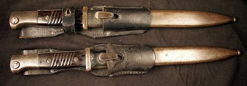 Two 1940 date bayonets.