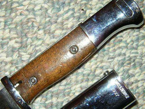 Mauser K98 Bayonet help...