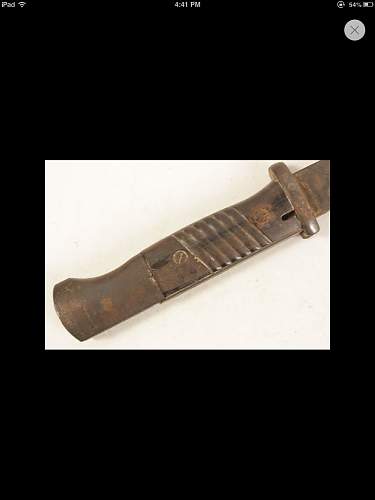 German combat bayonet