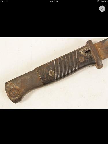 German combat bayonet