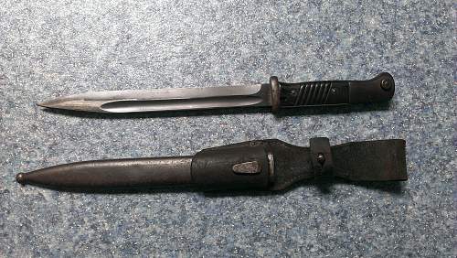 Number matching K98 bayonet