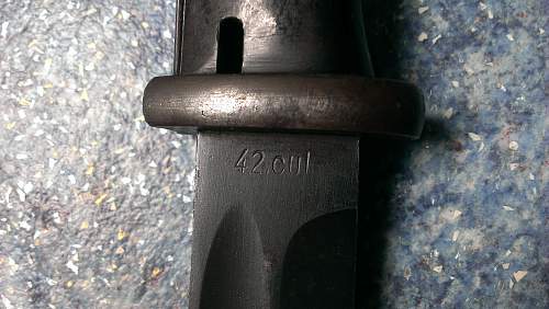 Number matching K98 bayonet