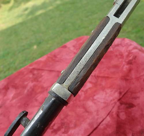Varation KS98 dress bayonet with simulated stag grips