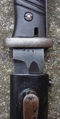 K98 bayonet with matching numbers