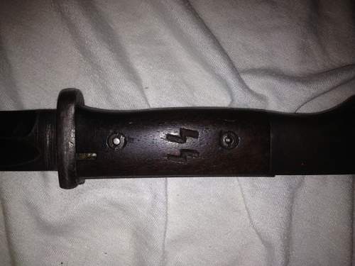 New guy here. I think its an SS Bayonet but you will know better!