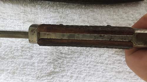 Help on rough price... Bayonet small blade by A.w jr solingen ...
