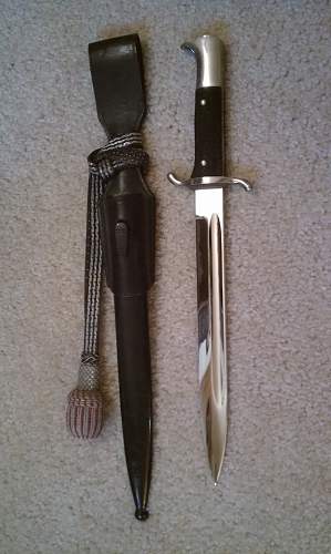 K98 bayonet  vs. The Firemans dress bayonet. differences