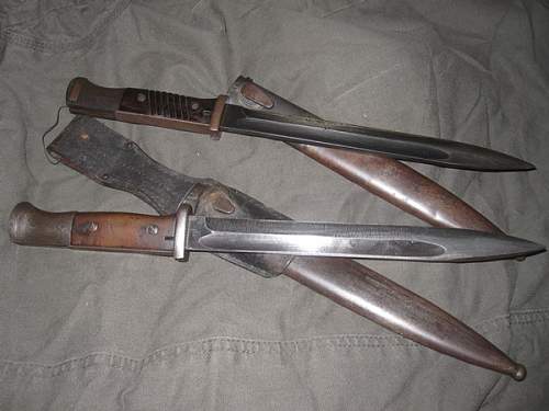 Three bayonets - two generic and one more interesting.