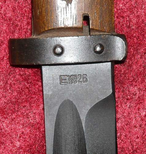 German converted Vz 24 czech bayonet