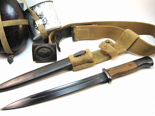 DAK Luftwaffe Bayonet Rig