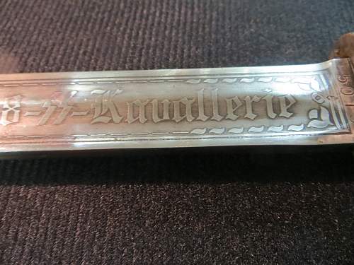 SS engraved bayonet... Fake or Real? your opinion please.