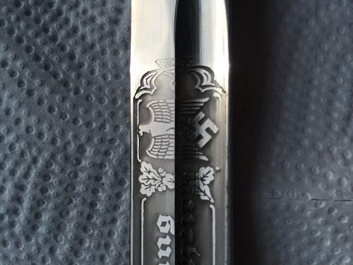 Dress bayonet engraved - Holler. Opinions welcome