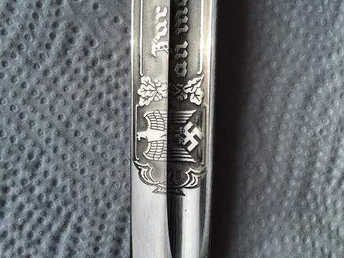 Dress bayonet engraved - Holler. Opinions welcome