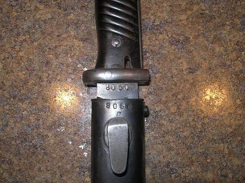 Numbers Matching K98 Bayonet