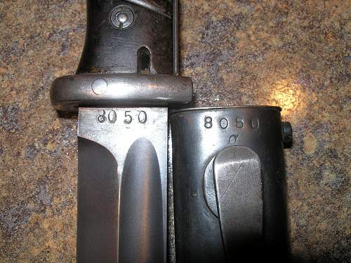 Numbers Matching K98 Bayonet