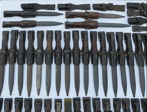 K98 bayonets that have been stored away for a years.