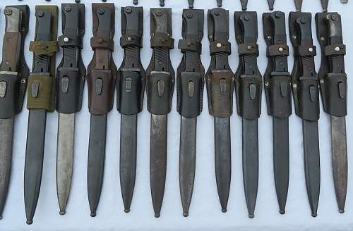 K98 bayonets that have been stored away for a years.