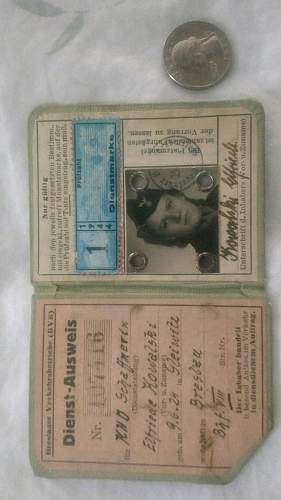 Looking for help with information on smallWWII German  ID book