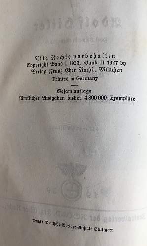 Mein Kampf 1939 Book - Opinion needed!
