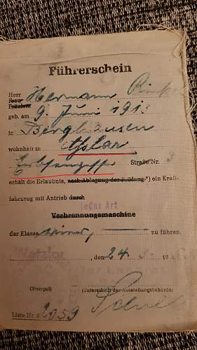 Translate help and identification help from Führerschein