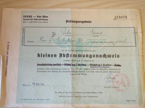 Various 3rd Reich paper items.