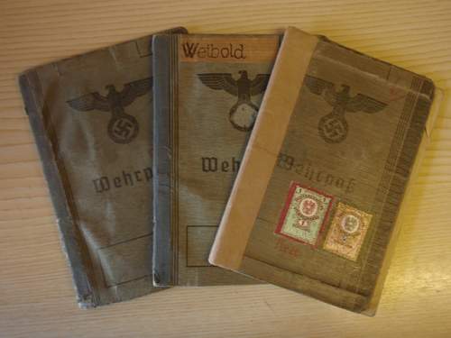 Various 3rd Reich paper items.